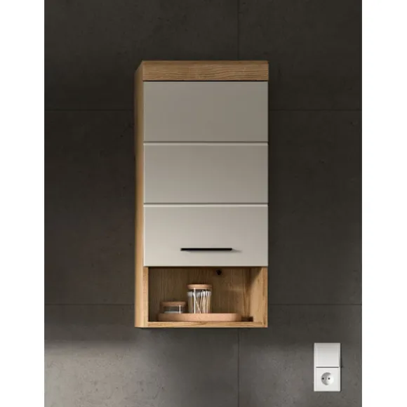 Rootz vægmonteret basiskab - opbevaringsenhed - arrangør - kompakt design - MDF front - 37x79x24cm