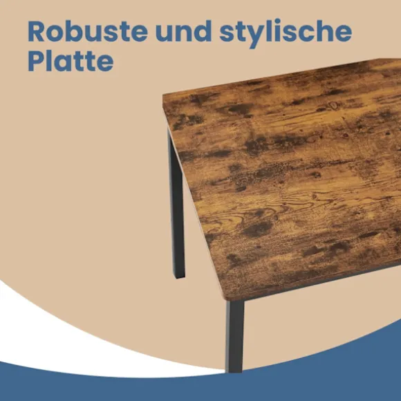 Rootz Vintage Spisebordsæt - Kitchen Bord - Spisestue Møbler - Rumbesparende - 110 cm x 70 cm x 75 cm
