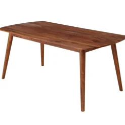 Rootz værelses spisebord træ 120x77x60 cm Sheesham massivt træbord - Designer køkkenbord træ - Massivt træbord Rustikt - Spisebord Massivt ægte træ Mo | Fyndiq