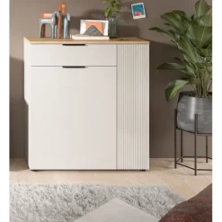 Rootz White Chest of skuffer - kommode - Opbevaringsskab - Alsidig plads - 80x88x36 cm