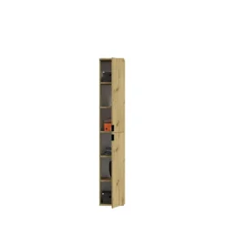 Rootz Wood Material Garderobe - Artisan Oak NB - Systematisk opbevaring - 91 cm x 193 cm - FSC Certified - 2 stykker sæt