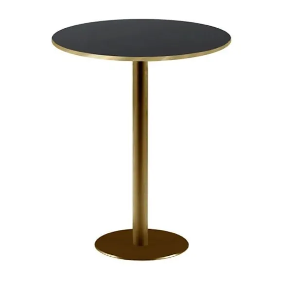 Rund høj bar Ø 60 cm Rom sort bistro Svart