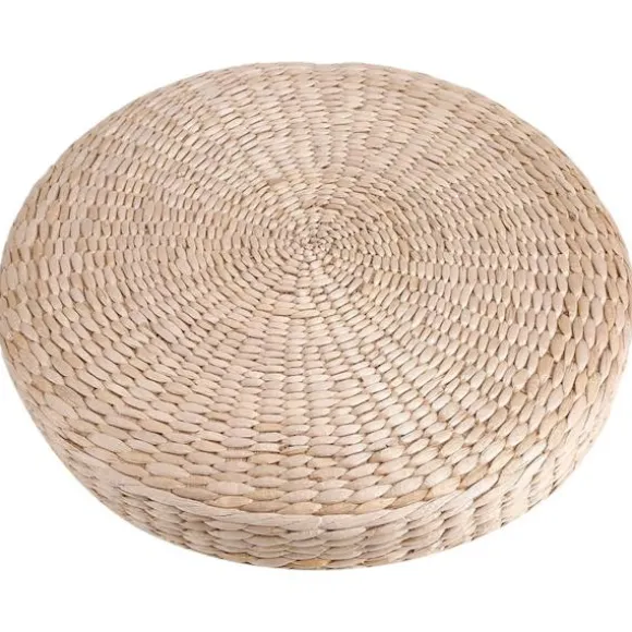 Rund Meditationspude af Halm - 40 cm Blød Yogamåtte