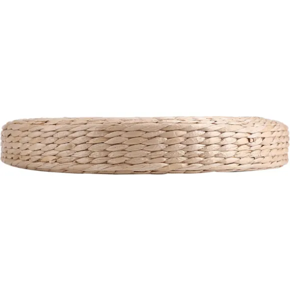 Rund Meditationspude af Halm - 40 cm Blød Yogamåtte