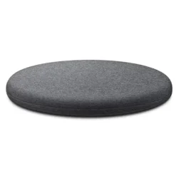 Rund Memory Foam Pude Komfortabel Åndbar Polstret Skammelbetræk Maskinvaskbar Måtte Til Hjem Soveværelse Mørkegrå 40cm