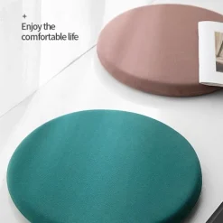Rund Pude Memory Foam Pude Hjemmepude Tatami Pude Helårs Aftagelig Vaskbar til Stole Tatami Stue Grå