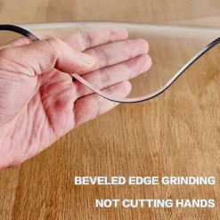 Rund PVC Bordbeskytter, 5 Størrelser, 2.0mm Tyk Vandtæt Vinyl Skrivebordsmåtte til Borde 90cm