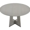 Rund Spisebord - DUOKU - 120 cm - Træ - 4 Pladser - Rustikt Cirkulært Møbel