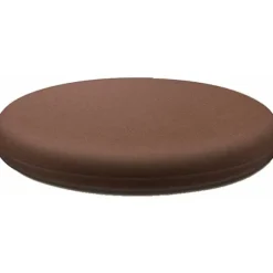 Rund Stolhynde 40 cm, Aftagelig Vaskbar Siddehynde med 4 cm Memoryskum, Kompatibel med Spisestuestole, Brun