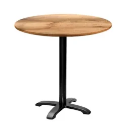 Rundt bord Ø 80 cm - model Bazila lys tannin brun