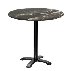 Rundt bord Ø 80 cm - model Bazila marmor royal Svart