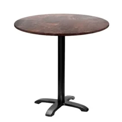 Rundt bord Ø 80 cm - model Bazila rust brun