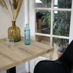 Rundt bord Ø 120 cm - Rom model naturligt tannin træ brun