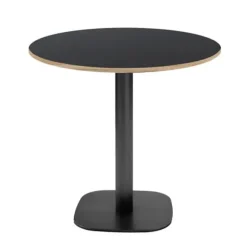 Rundt bord Ø 70 cm - Rund model, sorte trækanter Svart