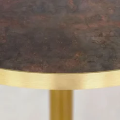 Rundt bord Ø 70 cm Rom bistro rust brun