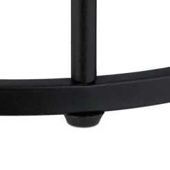 Rundt sidebord i marmorlook med 2 niveauer