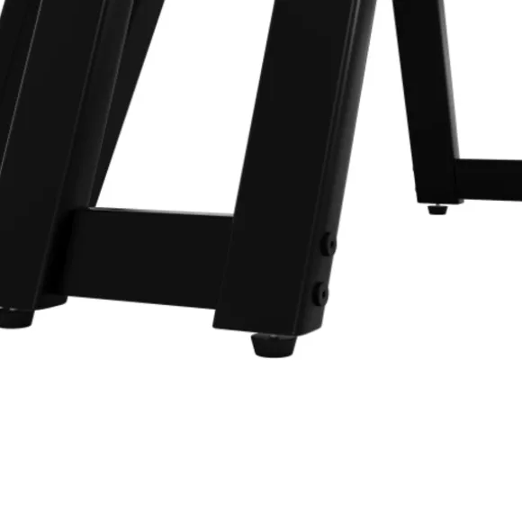 Rundt spisebord 100 cm, marmorplade, sorte ben, letvægts stuebord, til 4-6 personer, 76 cm højt Black