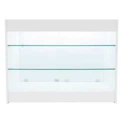 Salgstæller Hvid LED Integreret K1200 Skydedøre [2 Nøgler INKLUDERET] Beige