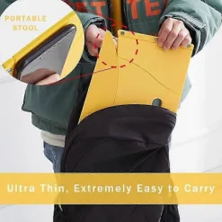 Sammenklappelig Bærbar Camping Vandretur Skammel, Let Sammenklappelig Foldbar Stol til Rejser Sammenkomster BBQ Subway Backpacking Udendørs Squatty Potty Ultral | Fyndiq