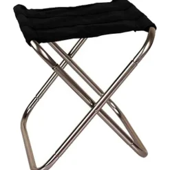 Sammenklappelig Camping Stol, Mini Camping Stol, Bærbar Lille Camping Stole Oxford Aluminiumlegering, til Vandreture, Grill, Have Picnic Strand - Sølv | Fyndiq