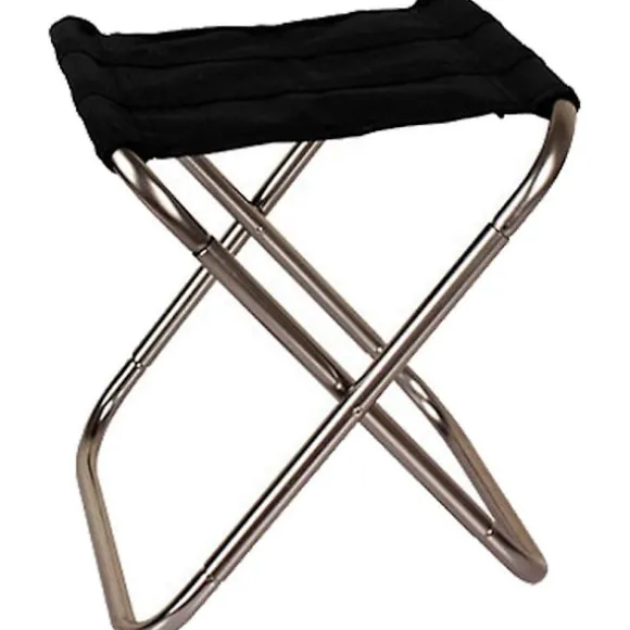 Sammenklappelig Camping Stol, Mini Camping Stol, Bærbar Lille Camping Stole Oxford Aluminiumlegering, til Vandreture, Grill, Have Picnic Strand - Sølv | Fyndiq