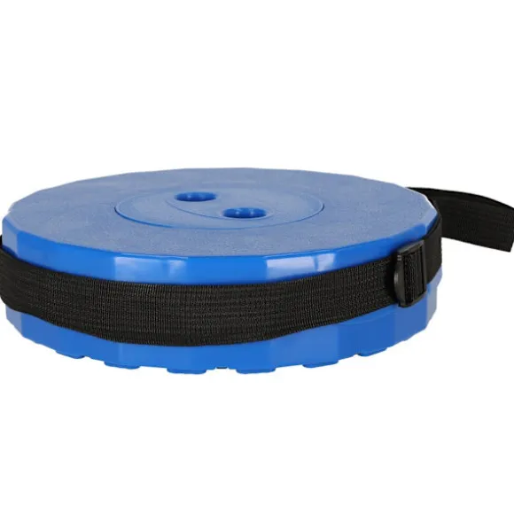 Sammenklappelig campingstol justerbar højde 45 cm blå max 200 kg Blue