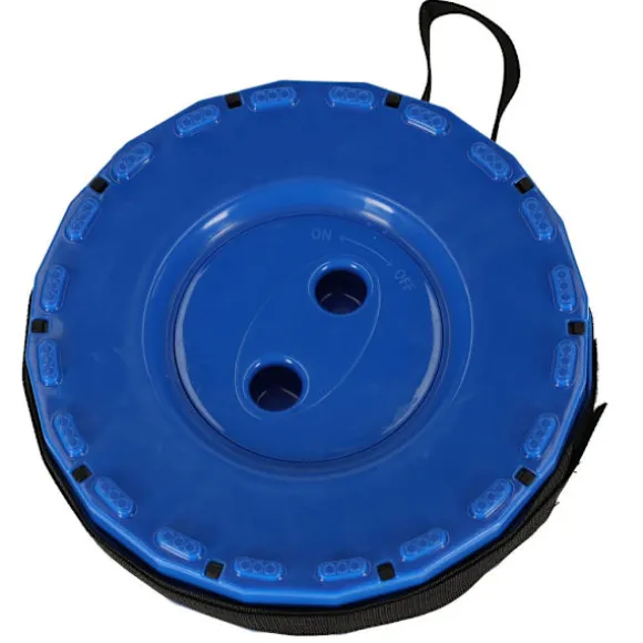 Sammenklappelig campingstol justerbar højde 45 cm blå max 200 kg Blue
