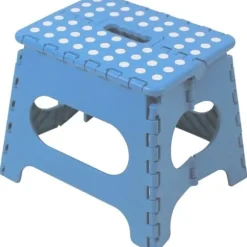 Sammenklappelig plastisk skammel - MARBUENO SUMMER - 33x26.5x27 cm - Maksimal belastning 150 kg - Skridsikker - Let at folde