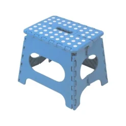 Sammenklappelig plastisk skammel - MARBUENO SUMMER - 33x26.5x27 cm - Maksimal belastning 150 kg - Skridsikker - Let at folde
