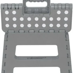 Sammenklappelig plastisk skammel - MARBUENO SUMMER - 33x26.5x27 cm - Maksimal belastning 150 kg - Skridsikker - Let at folde