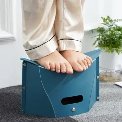 Sammenklappelig skammel, sammenklappelig trin, bærbar sammenklappelig skammel, til O