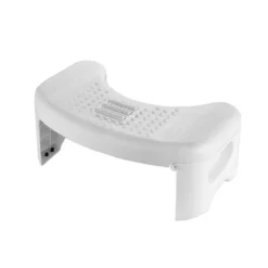 Sammenklappelig toiletstol, hukende afføringsskammer, pottestol white