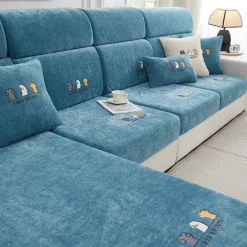 Sød kæledyrs-tema søblå; Ekstra stor dobbelt størrelse M (bredde x 85cm x længde 95cm x 135cm); Sofabetræk, fuldt lukket, multifunktionelt betræk, solidt M | Fyndiq