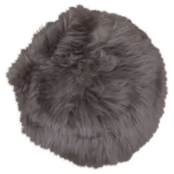 Sæde i brunt lammeskind - 35 cm brun