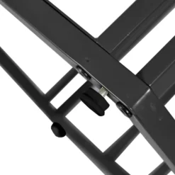 Sekskantet spisebord med marmorplade og sort metalstel, moderne sofabord til spisestue/stue Black White