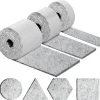 Selvklæbende møbelglider, møbelstolglider 3 ruller (100 * 10cm+100 * 5cm+100 * 2cm), stolpude 4mm-tyk filtglider