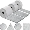 Selvklæbende møbelglidere, møbelstolglidere 3 ruller (100 * 10 cm + 100 * 5 cm + 100 * 2 cm), stolpude 4 mm tyk filtglider