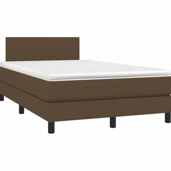 Seng komplet - Maison Exclusive - Polstret bund 120x190 cm - Madras 20 cm med pocketfjedre - Justerbar hovedgærde med LED