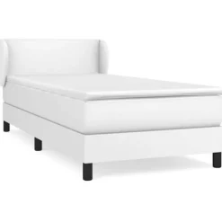 Seng med lameller og madras - Eksklusiv Hus - 80x200 cm - Syntetisk læder - Maksimal afslapning