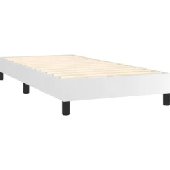 Seng med lameller og madras - Eksklusiv Hus - 80x200 cm - Syntetisk læder - Maksimal afslapning