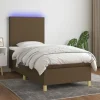 Seng med polstret top - Maison Exclusive - 90 x 190 cm - Madras 20 cm med pocketfjedre - LED-stribe