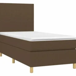 Seng med polstret top - Maison Exclusive - 90 x 190 cm - Madras 20 cm med pocketfjedre - LED-stribe