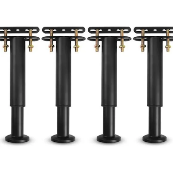 Sengeben, sengebundsfødder, justerbare metalsengeben til sengebund, garderobe, sofa 18-33 cm - sæt med 4