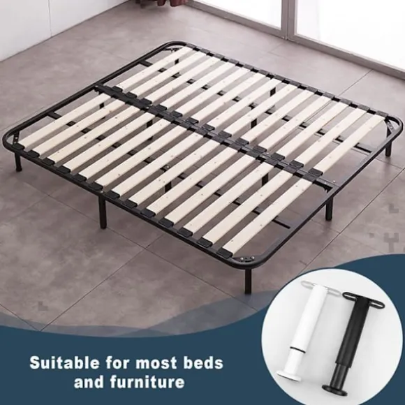 Sengeben, sengebundsfødder, justerbare metalsengeben til sengebund, garderobe, sofa 18-33 cm - sæt med 4