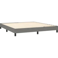 Sengebund med lameller og madras - Eksklusiv hus - 160x200cm - Justerbar hovedgærde - Mørkegrå
