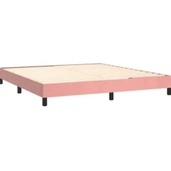 Sengebund med lameller og madras - Eksklusiv Hus - 180x200 cm - Rosenvelour - Justerbar hovedgærde
