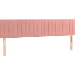 Sengebund med lameller og madras - Eksklusiv Hus - 180x200 cm - Rosenvelour - Justerbar hovedgærde