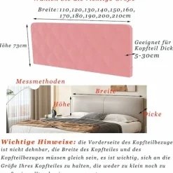 Sengegavlbetræk fortykket blødt strækbart støvtæt slipcover mælkehvid 180cm