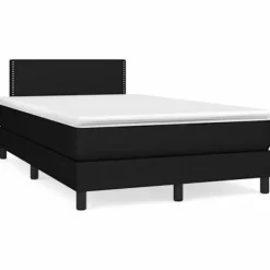 Sengestel - Maison Exclusive - Sort - 120x190 cm - Farvet LED-bånd
