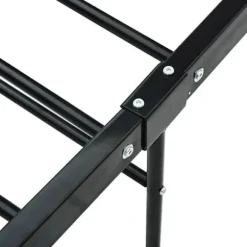 Sengestel med hovedgærde - Eksklusivt hjem - Sort - Metal - 160x200 cm (lamelseng) Svart